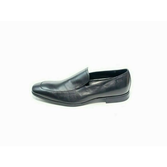 Boss Hugo Boss Varmons Loafers Apron Toe Slip On Black Leather Mens US 8 main image 7